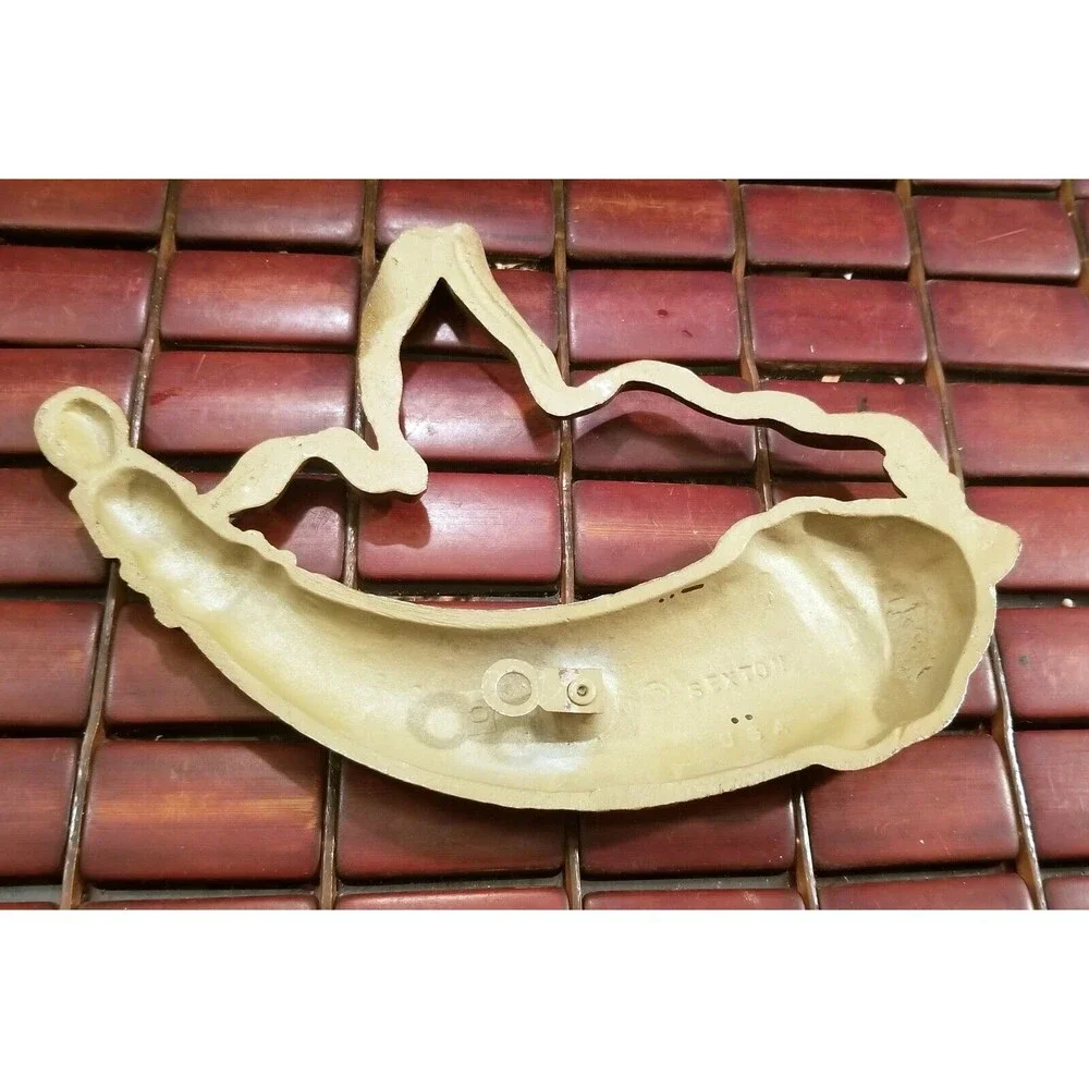 Vintage Sexton Powder Horn Metal Wall Decor Black Powder Hunting 8.5